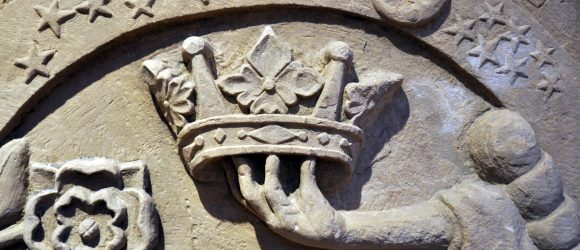 carved gravestones at St Magnus Cathedral